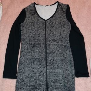 Black knee length dress